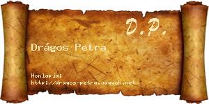 Drágos Petra névjegykártya
